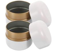 FELTECHELECTR 2 pièces Boîte à Thé Tôle Émaillée Pot Hermétique pour Cuisine Conserve Café Fruits Secs Rangement Compact Fraîcheur Prolongée Décor Maison