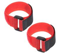 FELTECHELECTR 2 Pièces Collier Anti-Chant pour Coq en Nylon Rouge, Ceinture à Cou Confortable et Ajustable, Accessoire Unique pour Réduire Le Bruit du Poulet Quotidien