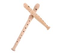 FELTECHELECTR 2 pièces Flûte à Bec Soprano Bois Style Allemand pour Débutants Garçon Fille et Adultes Instrument à Vent Portable et Léger Justesse Précise pour Apprentissage Musical