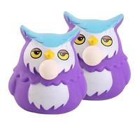 FELTECHELECTR 2 pièces Jouets de Stress Garçon Fille Chatoyant Squeeze Hibou Souple Antistress Anxiété Stretchy pour Garçons Filles Autisme