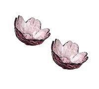 FELTECHELECTR 2 pièces Plat à Sauce Verre Japonais Bol à Condiments pour Soja Assiettes Apéritives Transparentes Résistantes et Sûres