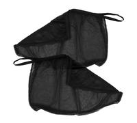 FELTECHELECTR 2 pièces Rideaux Pare Soleil Voiture Maille Nylon Respirante Protection UV pour Fenêtres Latérales Chaleur et Éblouissement