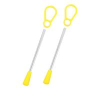 FELTECHELECTR 2 Pièces Set de Baguettes Percussion pour Triangle Fer avec Poignée Antidérapante Accessoires pour Instrument de Musique Mallets Sticks pour Performance Musicale