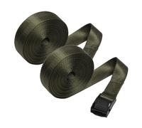FELTECHELECTR 2 Sangles d'Arrimage en Nylon 25 CM X 1 M Vert Militaire avec Boucle à Cliquet Sangles d'Arrimage pour Voiture et Moto Fixation Sécurisée pour Transport Extérieur