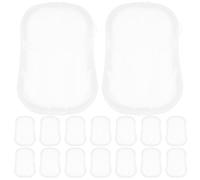FELTECHELECTR 20 Boîtes Tranches de Savonnette, Feuilles de Savonnette Nettoyant en Boîte Plastique, Blanc, Compactes et Portables, pour Voyages et Déplacements Professionnels, Lavage des Mains