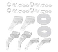FELTECHELECTR 20 Paires Grips Oreille Silicone Antidérapants pour Lunettes Embouts de Branches Confortables Supports de Maintien pour Montures Remplacement Pratique