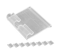 FELTECHELECTR 20 pièces Support Étiquettes de Prix Transparent PVC Porte-étiquette pour Étagères de Supermarché Clips Étiquettes Rayons Affichage Clair pour Vente et Signalisation Retail
