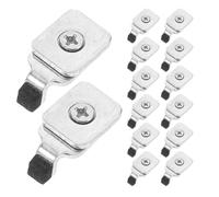 FELTECHELECTR 20pcs Butée D'extrémité de Tringle à Rideaux en Fer Argenté, Design Multifonctionnel, Installation Facile pour Rail de Rideau Flexible, pour Hôtels et Bricolage