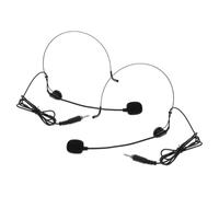 FELTECHELECTR 2pièces Microphone Casque Léger pour Prise de Parole Ajustable et Portable pour Conférences et Performances