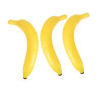FELTECHELECTR 3 Pièces Fruits De Simulation Réaliste Régimes De Bananes Artificielles Accessoire Banane en Mousse Petites Bananes en Mousse Jouets en Mousse Décor Faux Fruits Fausse Banane Abdos