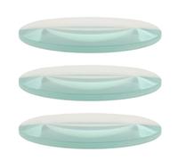 FELTECHELECTR 3 Pièces Lentille Convexe Optique en Verre pour Grossissement 10x, Outil Polyvalent pour Expériences Scientifiques et Démonstrations Pédagogiques en Laboratoire