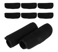 FELTECHELECTR 4 Paires Housse D’accoudoir pour Déambulateur, Housse de Poignée pour Fauteuil Roulant, Polyester Noir, Antidérapante, Double Couche, Élastique, pour Fauteuil Roulant Électrique,
