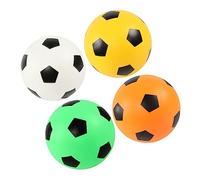 FELTECHELECTR 4 Pièces Ballon de Foot Gonflable pour Garçon Fille de Jouets de Soccer Orange Vert pour Activités Intérieures et Extérieures