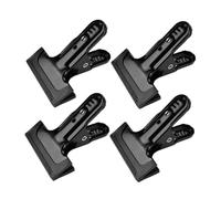 FELTECHELECTR 4 pièces Clips de Fixation pour Toile de Fond Acier Renforcé Lot de Pinces Robustes pour Supports Photo Installation Rapide et Accessoires pour Toile Fond et Fixation Bâche