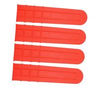 FELTECHELECTR 4 Pièces Protège-chaîne de Rechange Fourreau de Protection pour Guide-chaîne de Tronçonneuse Plastique Orange, pour Barre de Tronçonneuse, Tâches Extérieures, Anti-Rayures,