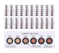 FELTECHELECTR 40 Cartes Indicatrices D'humidité à 6 Points Smd, Indicateur de Niveau D'humidité Portable pour Pcb, Changement de Couleur Précis, Réutilisables, pour Contrôle Stockage