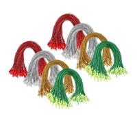 FELTECHELECTR 400 Ficelles à Suspendre pour Décorations de Noël Cordes en Polyester Multicolores Attaches Accessoires de Bricolage pour Guirlandes et Étiquettes Lot de 400 Pièces