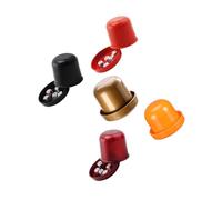 FELTECHELECTR 5 Ensembles Set de Gobelets à Dés Épais avec Couvercle Transparent et Dés Colorés pour Jeux Ktv Bar Anti-triche Résistante et Amusante