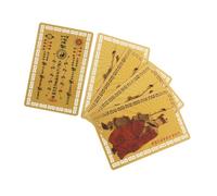 FELTECHELECTR 5 Pièces Carte Amulette Chinoise Tai Sui Cartes de Protection Traditionnelles Métal Succès Style Feng Shui Collection Énergétique et Fortune pour Poche et Portefeuille