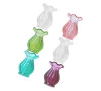 FELTECHELECTR 6 pièces Ensemble de Mini contenants décoratifs Miniatures pour Maison de poupée en Plusieurs Couleurs Design Moderne Simple pour scènes Miniatures et Accessoires de Maison