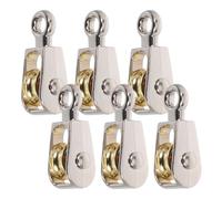 FELTECHELECTR 6 pièces Poulie Fixe Alliage Zinc pour Kit Expériences Scientifiques Physique Montage Précis Facile à Installer pour Étudiants et Laboratoire Scolaire