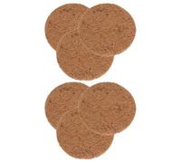 FELTECHELECTR 6pcs Tapis de Nidification pour Pigeons en Fibre Synthétique Marron, Léger et Facile à Transporter, pour Nids D'élevage d'oiseaux et Protection des Œufs