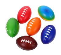 FELTECHELECTR 6pièces Mini Rugby Football De PU Décorations De Fête Et Fournitures Sportives pour Événements Thématiques Rugby Accessoires Légers Et pour Parties Et Rassemblements