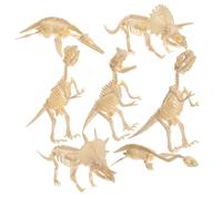 FELTECHELECTR 7 pièces Kit Puzzle Dinosaure à Assembler Modèles Éducatifs DIY Décorations Réalistes pour Garçon Fille Amateurs d'Archéologie et Jeux Créatifs