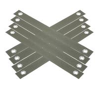 FELTECHELECTR 8 Pièces Sangle de Fixation pour Arbre, Œillets | Large Bande Lisse, Grommets aux Deux Extrémités, pour Jeunes Plantations, Jardiniers et Paysagistes