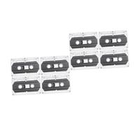 FELTECHELECTR 8pièces Cassettes Audio Vierges Tapes Enregistrables pour Musique Et Enseignement avec Boîtier Transparent pour Projets Et Souhaits Festifs