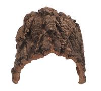 FELTECHELECTR Abri pour Reptiles - Cachette Naturelle en écorce de liège pour lézards - Tunnel arqué en écorce d'arbre pour Geckos, Tortues, Serpents et Bernard-l'hermite (15 x 18 cm)