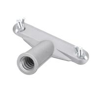 FELTECHELECTR Adaptateur de Manche Télescopique Connecteur Fileté Robuste en Alliage D'aluminium Argenté pour Brosse Rouleau et Balai pour Tâches de Nettoyage Faciles