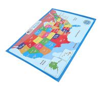 FELTECHELECTR Affiche Design Créatif, Facile à Utiliser Éducative Carte des États Papier Synthétique Résistant pour L'éducation en Plusieurs styles Préscolaire pour Garçon et Filles