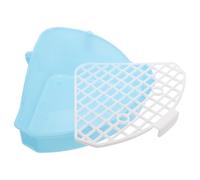 FELTECHELECTR Bac à Litière Triangulaire Style Minimaliste en Plastique Prévention des Déversements pour Petits Animaux Sûr pour Cochons d'Inde et Lapins pour