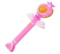 FELTECHELECTR Baguette Fée Lumineuse Mini Cœur avec Musique Rougeoyant Léger pour Fête Anniversaire Garçon Fille Accessoire Magique pour Jeu de Rôle Princesse
