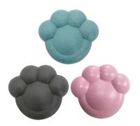 FELTECHELECTR Boîte à Charbon de Bambou Forme Patte de Chat 3 Pièces Ventouse pour Purification de L'air et Neutralisation des Odeurs Réfrigérateur Couleur