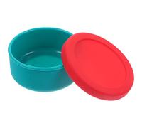 FELTECHELECTR Boîte de Fermentation Empilable en Silicone 300 Ml Couvercle Rouge et Fond Vert Récipient à Pâte Réutilisable pour Pizza Accessoire Cuisine Pratique et Compact Compatible