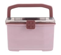 FELTECHELECTR Boîte de Rangement Médicale avec Poignée Compartiments Ajustables Mallette Portable Multifonction pour Médicaments Couture et Fournitures Scolaires Plastique Résistant Usage