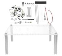 FELTECHELECTR Boîtier PC Ouvert Transparent Compact pour Carte Mère/Support Stable Socle Robuste Rack de Test Polyvalent pour Maintenance et Dépannage Châssis Nu DIY Adapté aux Tests