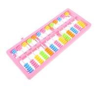 FELTECHELECTR Boulier Coloré Plastique Perles Rangées Outil Arithmétique Portable Éducatif pour Garçon Fille Calculatrice de Comptage Créative pour Apprendre à Compter