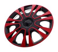 FELTECHELECTR Cache Roue Rouge Enjoliveur Facile à Installer Couvre-Jantes Voiture Compatible Large Gamme de Véhicules Accessoire Voiture pour Moyeu et Jante