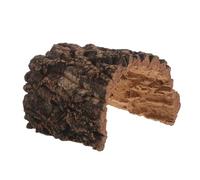 FELTECHELECTR Cachette Naturelle pour Reptiles : Abri en écorce de liège, Accessoire pour Terrarium - Tunnel Rustique pour Reptiles (Gecko léopard, Dragon Barbu, Serpent) - 17 x 16 x 11 cm