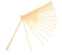 FELTECHELECTR Cadre D'éventail Pliant en Bois Naturel sans Toile, Matériel de Fabrication DIY pour Éventail Japonerie, Armature Légère et Résistante, Accessoire Artisanal pour Création