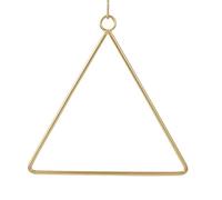 FELTECHELECTR Cadre Triangulaire et Atmosphère Festive Naturelle en Métal Doré Résistant à l'usure Décoration de Fleur Romantique pour Couronne à Suspendre -