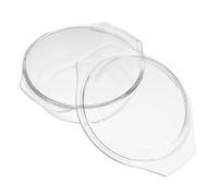 FELTECHELECTR Casserole Verre Résistante Chaleur avec Couvercle et Poignées pour Four Micro Ondes Lave Plat Transparent Empilable pour Cuisine Pratique et Polyvalent