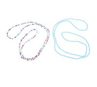 FELTECHELECTR Chaîne de Taille en Perles Bleu pour Femme, Légère et Résistante, Décoration de Taille pour Danse ou Voyage, Ensemble de 16 Pièces en Verre