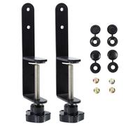 FELTECHELECTR Clip D'installation Set de Set de Pièces pour Panneau Perforé en Métal Noir, Résistant la Déformation la Corrosion, Lot de 2 pour Fixation Verticale