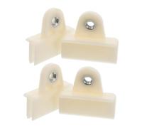 FELTECHELECTR Clips de Fixation Installation Facile et Maintien Sécurisé Beige en Plastique 4pcs pour Panneau de Verre Latéral pour Régulateur de Fenêtre Automobile