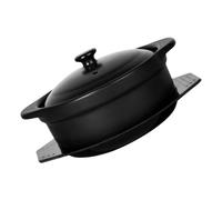 FELTECHELECTR Cocotte Céramique Multifonctionnelle avec Couvercle et Base Antidérapante pour Cuisine Maison Marmite Résistante Chaleur pour Ragoût Soupe et Bibimbap