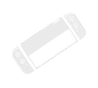 FELTECHELECTR Coque Protection Switch Oled Transparente Tpu et PC Étui Console de Jeux Antichoc et Anti-rayures Complet pour Manettes Gauche Droite et Console